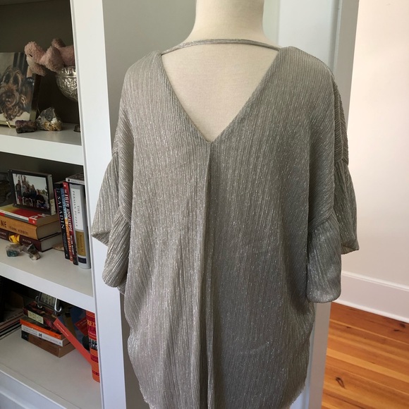 Anthropologie Vanessa Virginia Metallic Top - Picture 5 of 6